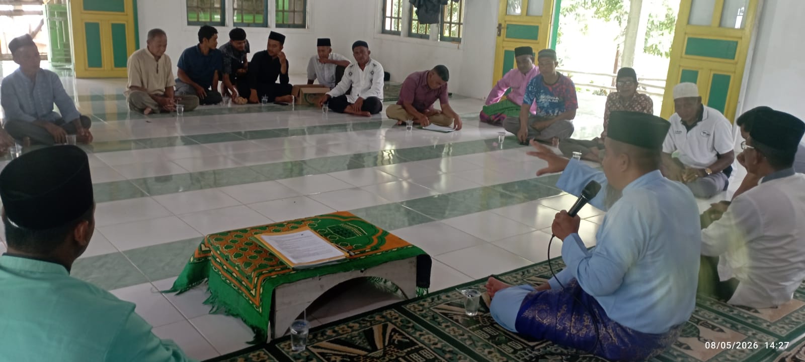 Wujudkan Pengelolaan Wakaf Berkelanjutan, KUA Bunguran Barat Bina Nazhir Masjid di Mekar Jaya